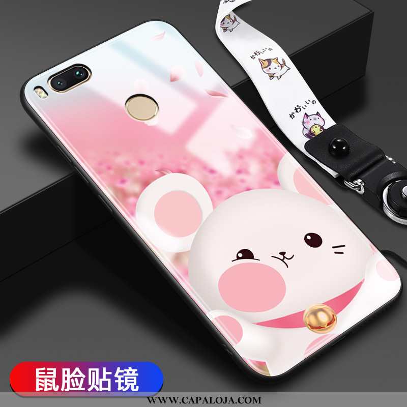 Capa Xiaomi Mi A1 Vidro Protetoras Tendencia Bonitos Rosa, Capas Xiaomi Mi A1 Desenho Animado Compra