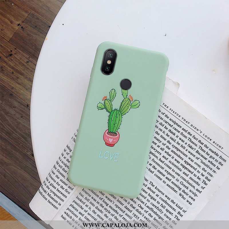 Capa Xiaomi Mi A2 Lite Criativas Completa Antiqueda Telemóvel Verde, Capas Xiaomi Mi A2 Lite Soft Co