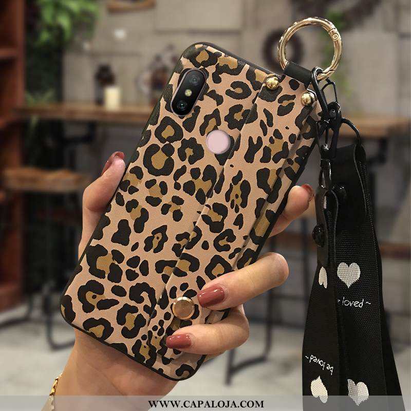 Capa Xiaomi Mi A2 Lite Protetoras Telemóvel Cases Florais Amarelo, Capas Xiaomi Mi A2 Lite Cordao Pr