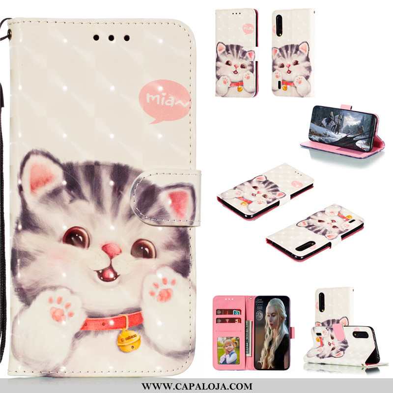 Capa Xiaomi Mi A3 Bonitos Completa Feminino Cases Azul, Capas Xiaomi Mi A3 Couro Promoção