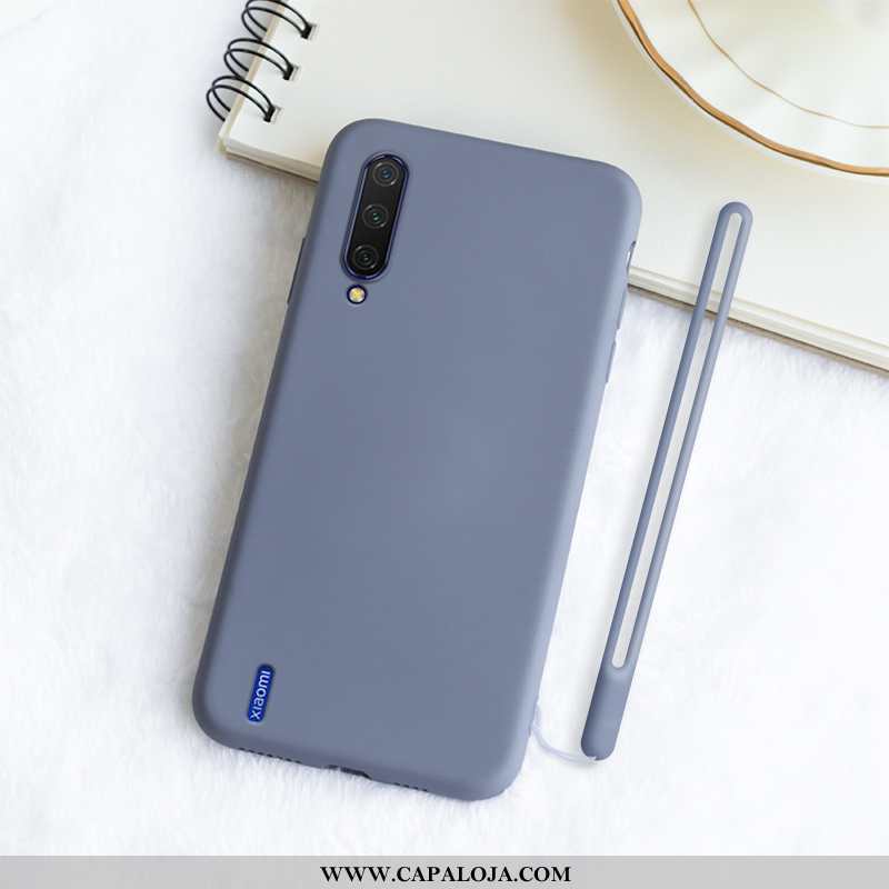 Capa Xiaomi Mi A3 Protetoras Telemóvel Soft Masculino Preto, Capas Xiaomi Mi A3 Silicone Promoção