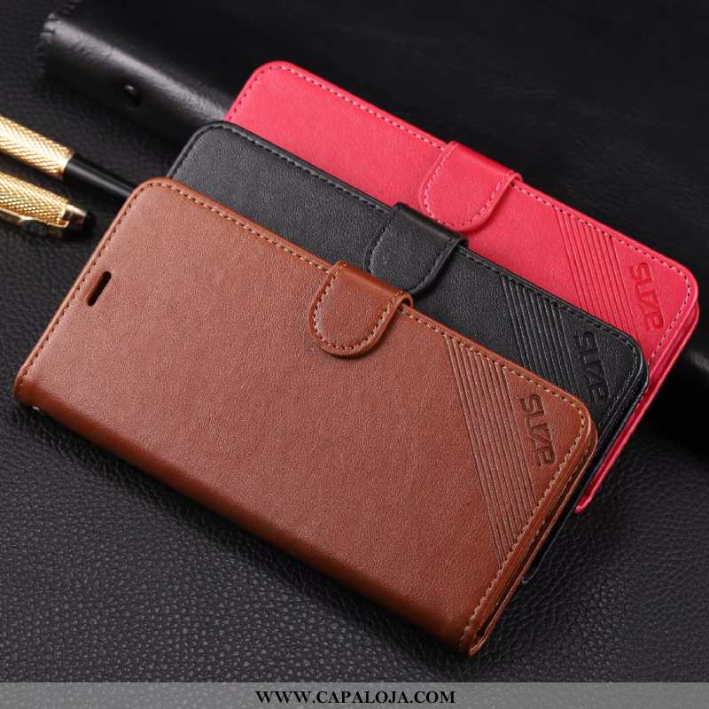 Capa Xiaomi Mi Max 3 Carteira Antiqueda Cover Capas Castanho, Xiaomi Mi Max 3 Protetoras Barato