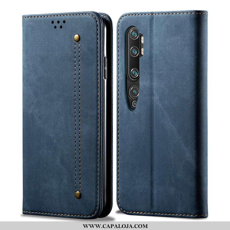 Capa Xiaomi Mi Note 10 Silicone Protetoras Vermelha Telemóvel Azul, Capas Xiaomi Mi Note 10 Couro Ba
