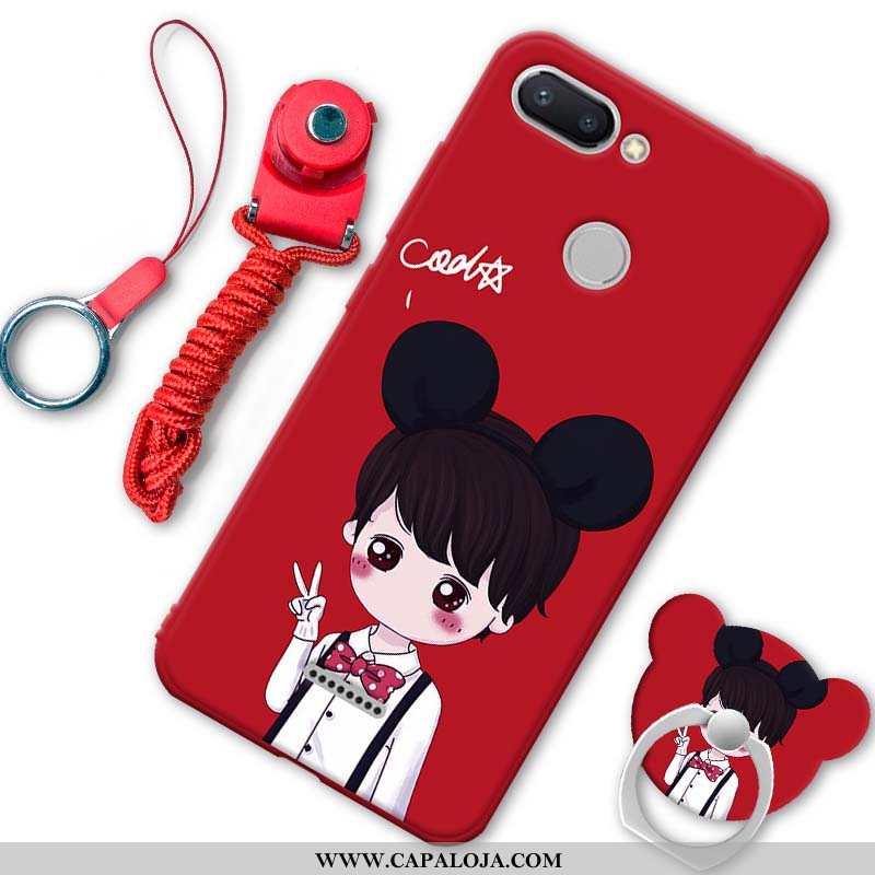 Capa Xiaomi Redmi 6 Soft Telemóvel Silicone Fosco Preto, Capas Xiaomi Redmi 6 Protetoras Baratas