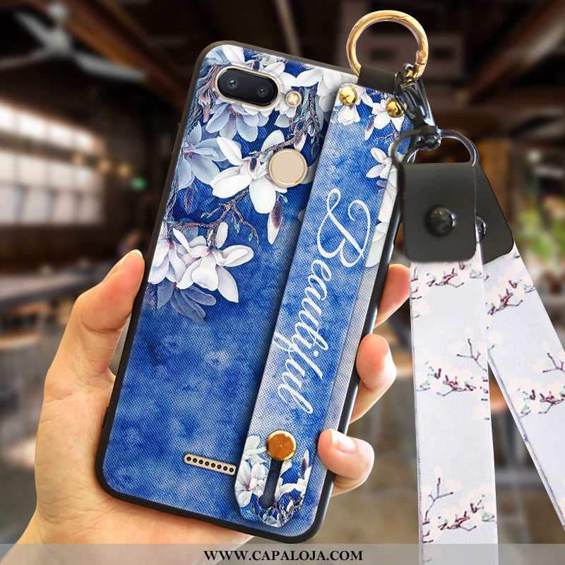 Capa Xiaomi Redmi 6 Tendencia Cases Masculino Wrisband Azul, Capas Xiaomi Redmi 6 Soft Online