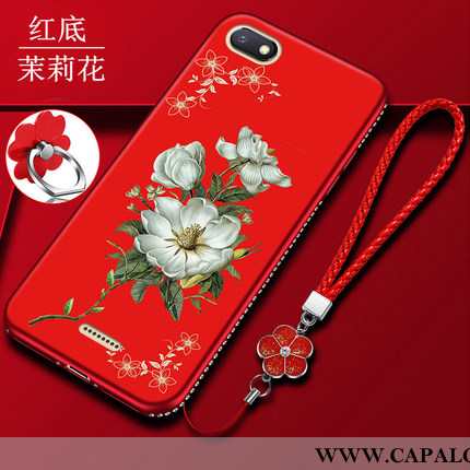 Capa Xiaomi Redmi 6a Soft Cases Pequena Capas Vermelho, Xiaomi Redmi 6a Protetoras Barato
