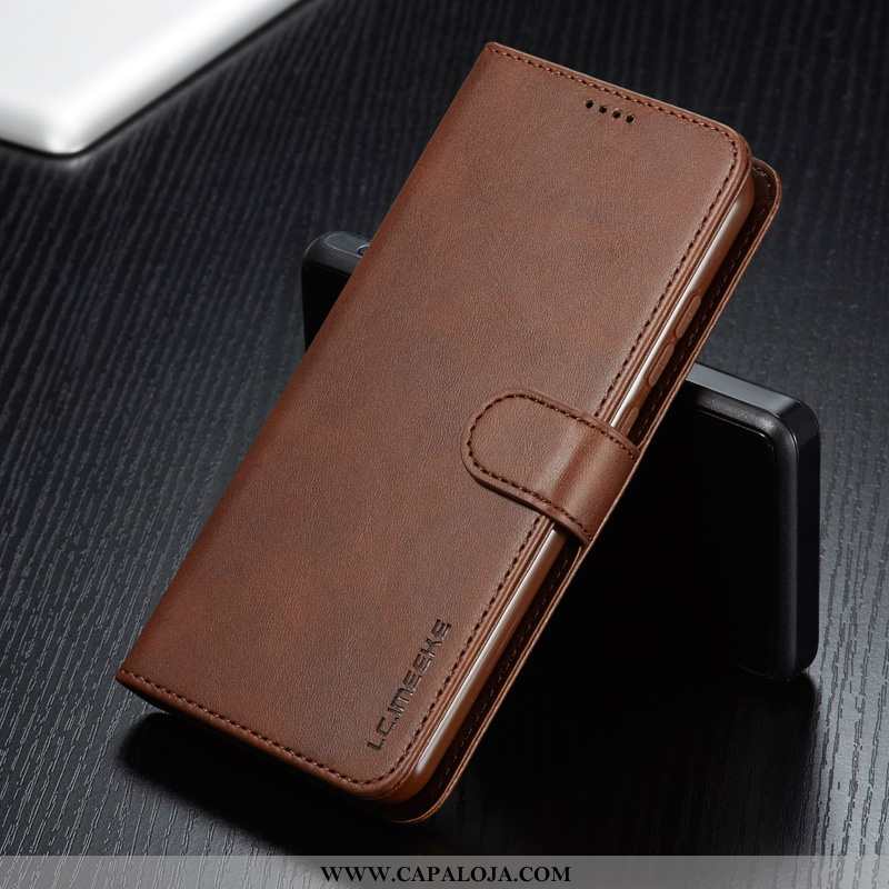 Capa Xiaomi Redmi 8a Silicone Aço Antiqueda Capas Castanho, Xiaomi Redmi 8a Couro Baratas