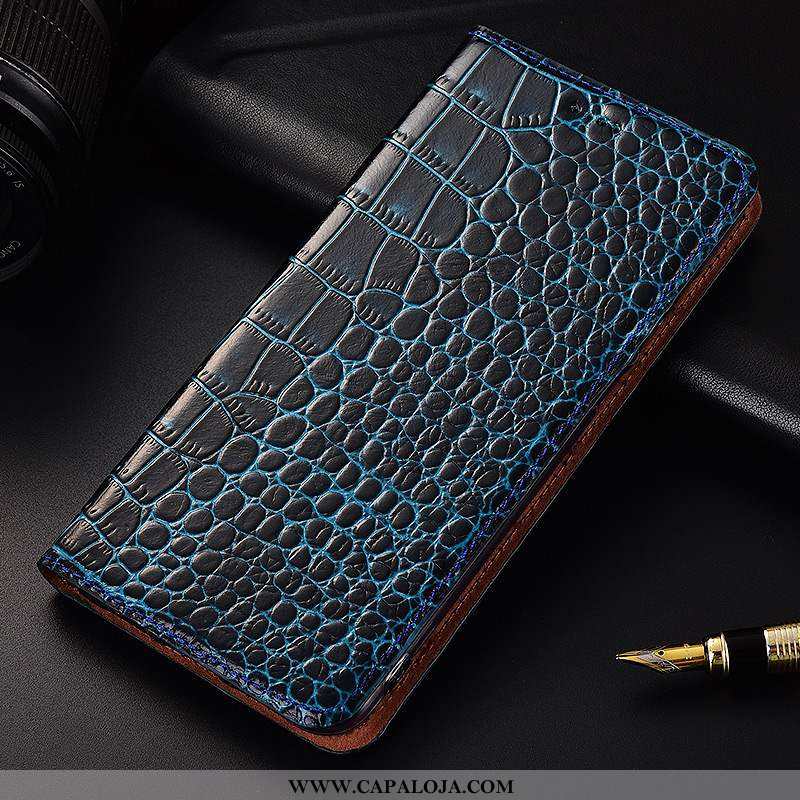 Capa Xiaomi Redmi Note 6 Pro Couro Legitimo Cover Vermelha Marrom Castanho, Capas Xiaomi Redmi Note 