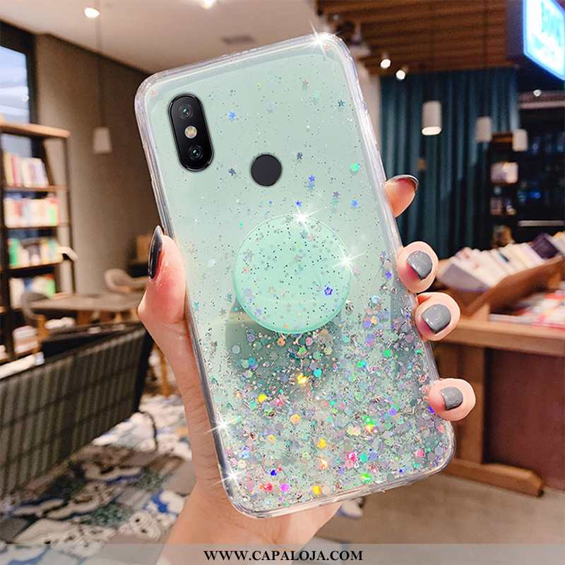Capa Xiaomi Redmi Note 6 Pro Moda Capas Telemóvel Completa Verde, Xiaomi Redmi Note 6 Pro Clara Bara