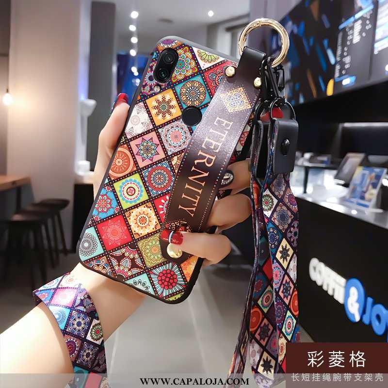 Capa Xiaomi Redmi Note 7 Soft Completa Cordao Azul, Capas Xiaomi Redmi Note 7 Protetoras Baratos