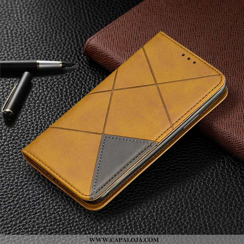 Capa Xiaomi Redmi Note 8t Protetoras Couro Automatica Masculino Verde, Capas Xiaomi Redmi Note 8t Ca