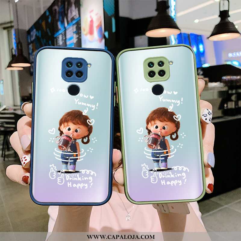 Capa Xiaomi Redmi Note 9 Criativas Soft Anime Fosco Verde, Capas Xiaomi Redmi Note 9 Desenho Animado