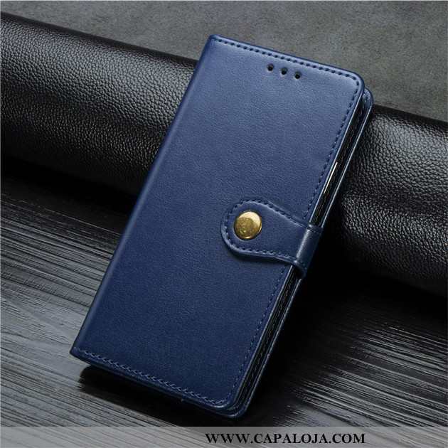 Capa Xiaomi Redmi Note 9 Pro Couro Feminino Pequena Azul Escuro, Capas Xiaomi Redmi Note 9 Pro Cases