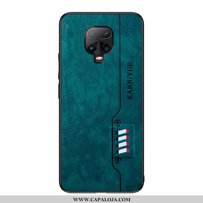 Capa Xiaomi Redmi Note 9 Pro Couro Minimalista Verde Feminino, Capas Xiaomi Redmi Note 9 Pro Soft Pr