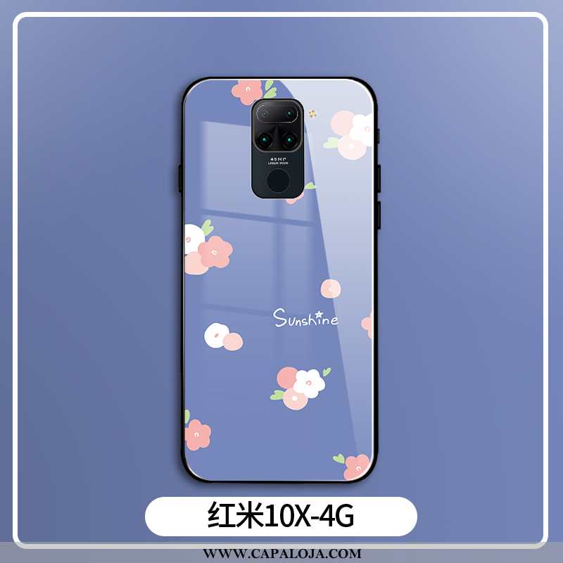 Capa Xiaomi Redmi Note 9 Vidro Protetoras Personalizada Malha Azul, Capas Xiaomi Redmi Note 9 Moda B