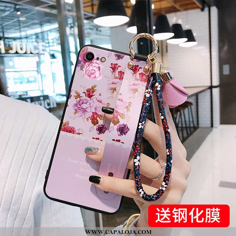 Capa iPhone 7 Silicone Antiqueda Cases Criativas Vermelho, Capas iPhone 7 Personalizado Barato