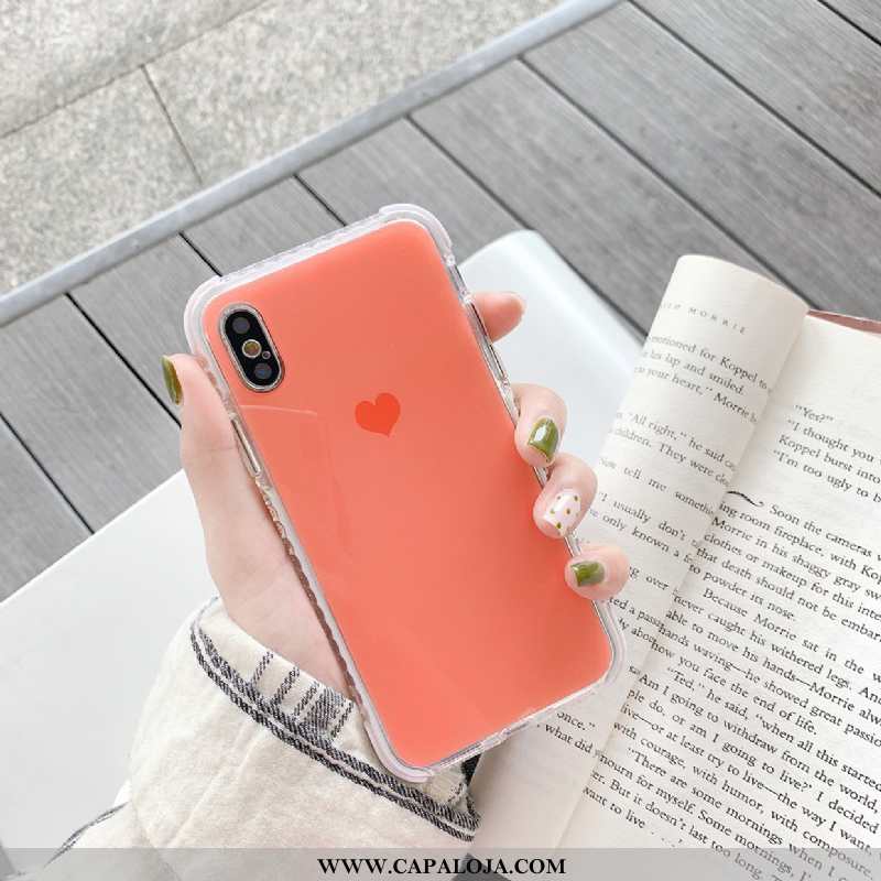 Capa iPhone X Silicone Feminino Lisas Antiqueda Verde, Capas iPhone X Tendencia Venda