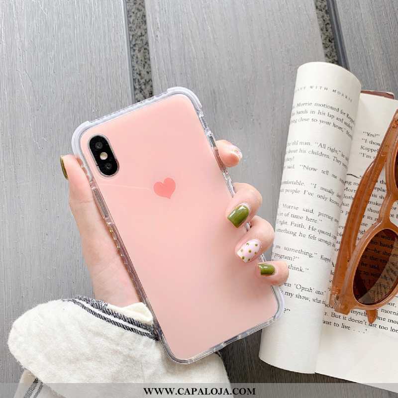 Capa iPhone X Silicone Feminino Lisas Antiqueda Verde, Capas iPhone X Tendencia Venda