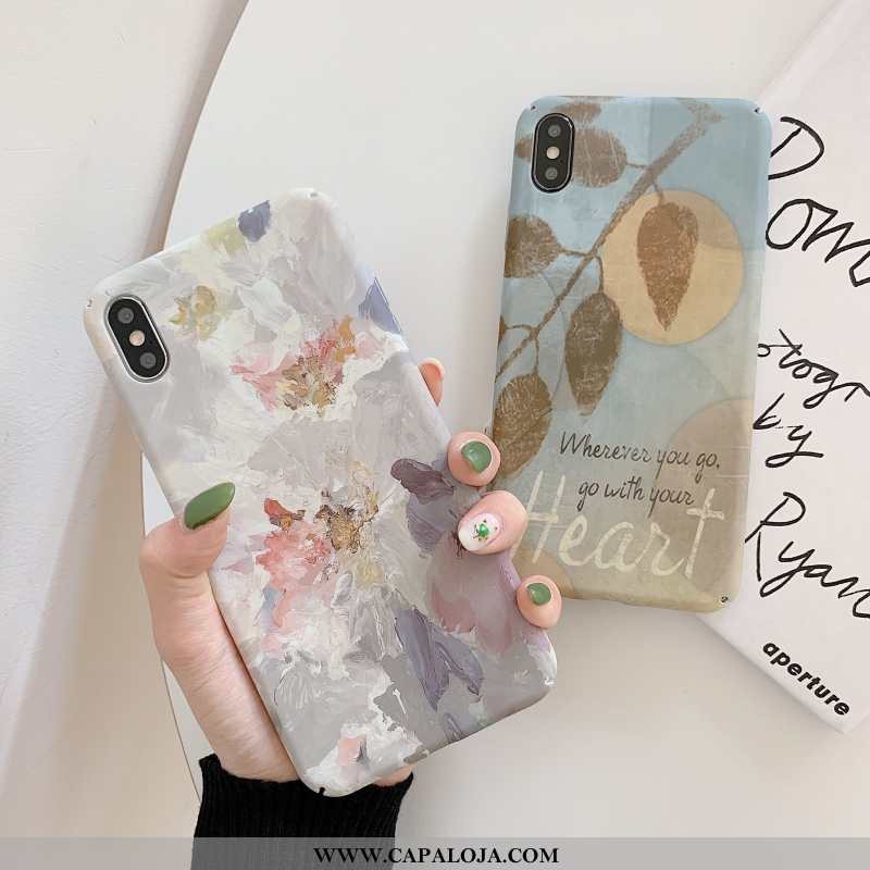 Capa iPhone X Vintage Masculino Personalizado Fosco Azul, Capas iPhone X Tendencia Baratas
