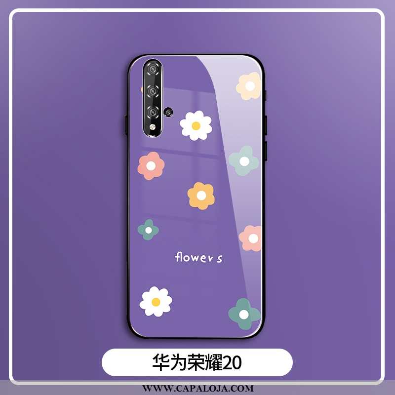 Capas Honor 20 Protetoras Minimalista Primavera Claro Roxo, Capa Honor 20 Silicone Promoção