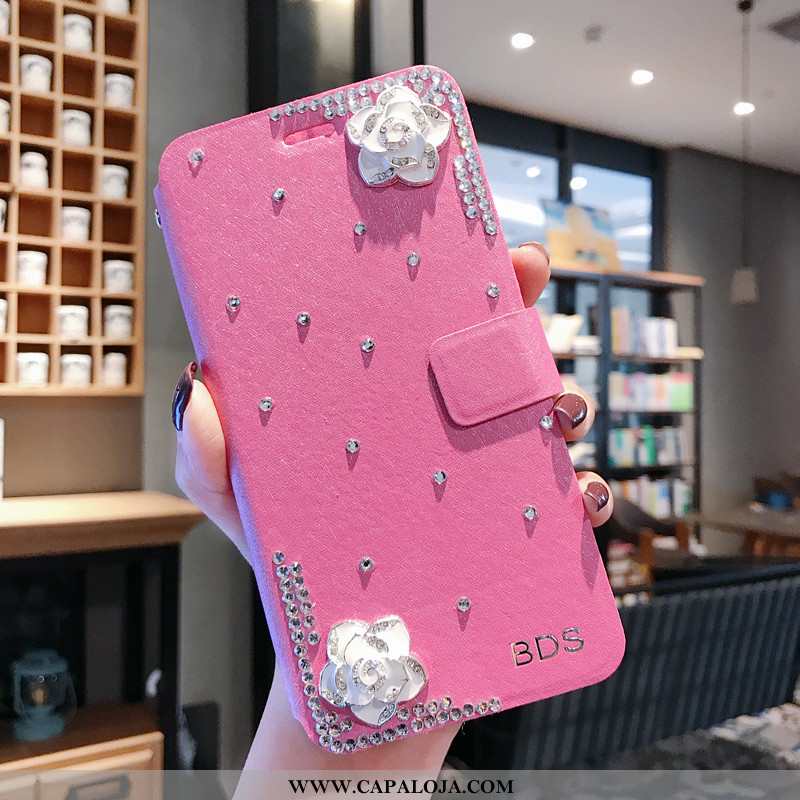 Capas Honor 30s Couro Personalizado Antiqueda Telemóvel Rosa, Capa Honor 30s Tendencia Comprar