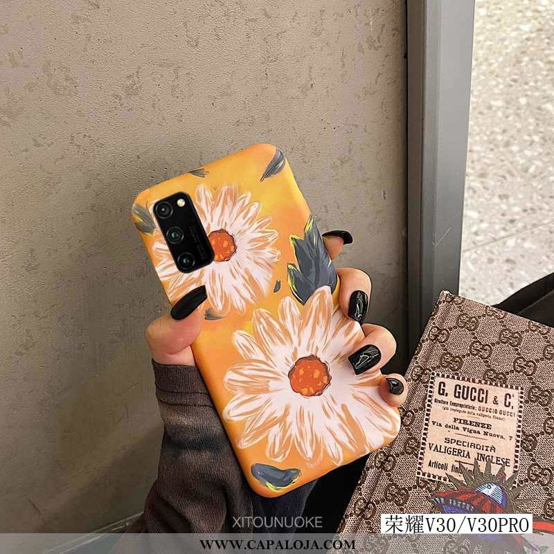 Capas Honor View30 Pro Tendencia Completa Malha Cases Amarelo, Capa Honor View30 Pro Soft Venda