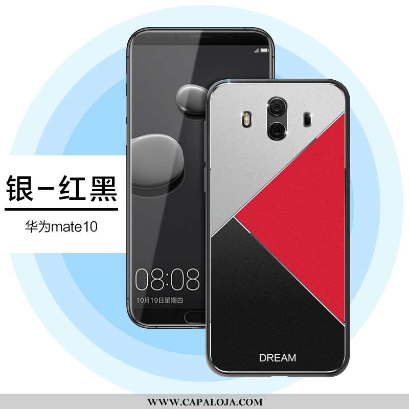 Capas Huawei Mate 10 Soft Vermelha De Grau Criativas Prata, Capa Huawei Mate 10 Super Comprar