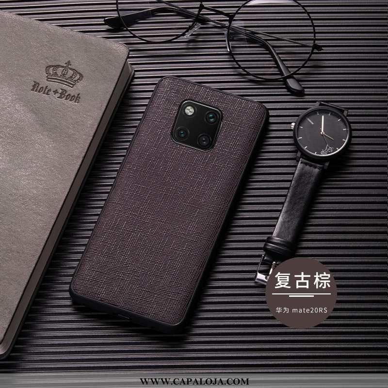 Capas Huawei Mate 20 Rs Soft Preto Couro, Capa Huawei Mate 20 Rs Super Baratas