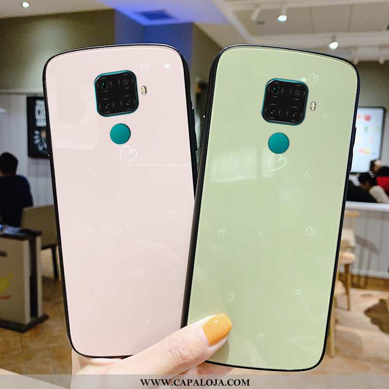 Capas Huawei Mate 30 Lite Vidro Rosa Criativas Frente, Capa Huawei Mate 30 Lite Personalizado Barato