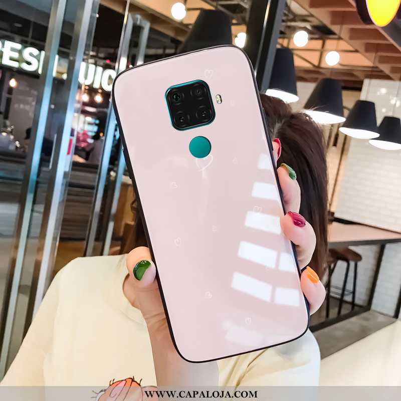 Capas Huawei Mate 30 Lite Vidro Rosa Criativas Frente, Capa Huawei Mate 30 Lite Personalizado Barato