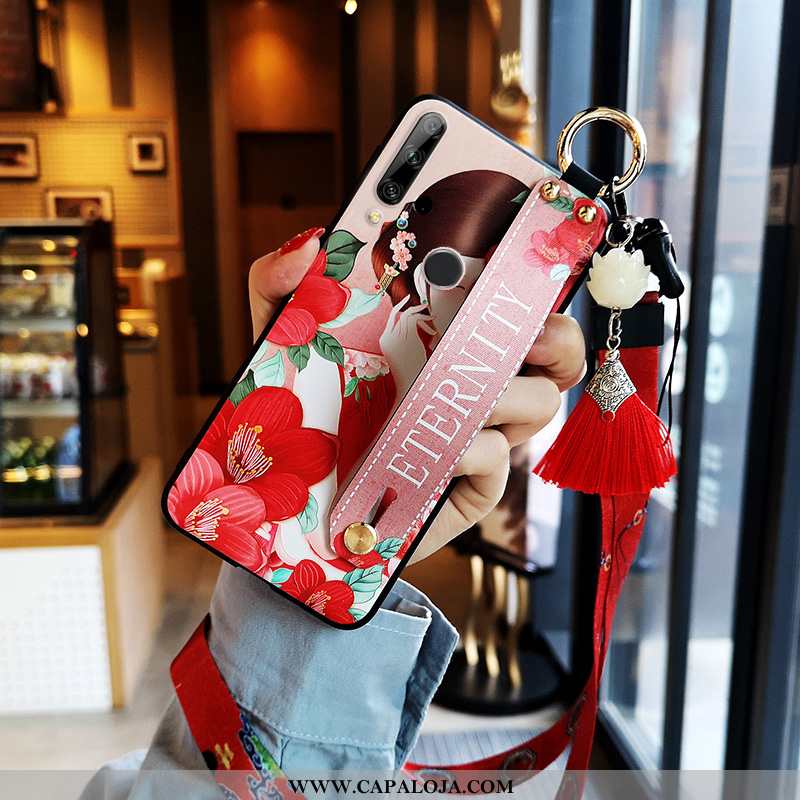 Capas Huawei P Smart+ 2020 Cordao Completa Nova Malha Vermelho, Capa Huawei P Smart+ 2020 Soft Onlin
