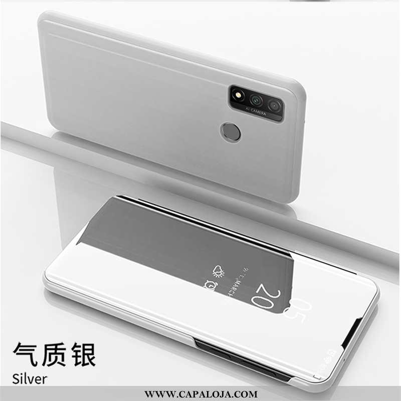 Capas Huawei P Smart 2020 Couro Cases Telemóvel Branco, Capa Huawei P Smart 2020 Venda