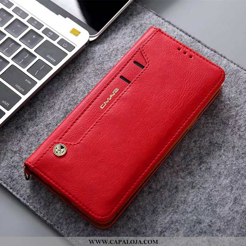 Capas Huawei P20 Couro Legitimo Telemóvel Cover Vermelho, Capa Huawei P20 Protetoras Comprar
