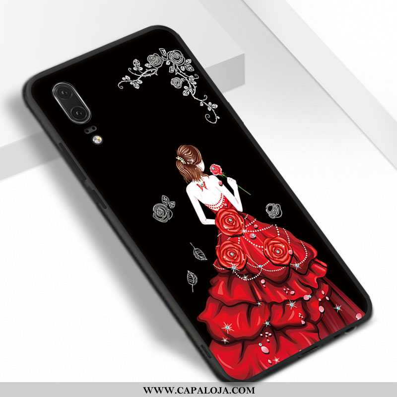 Capas Huawei P20 Protetoras Soft Vermelha Vermelho, Capa Huawei P20 Silicone Venda