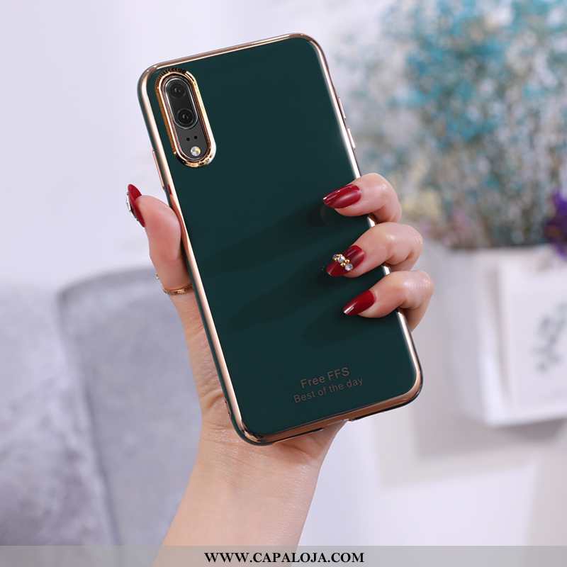 Capas Huawei P20 Soft Telemóvel Cases Azul Turquesa, Capa Huawei P20 Protetoras Baratos