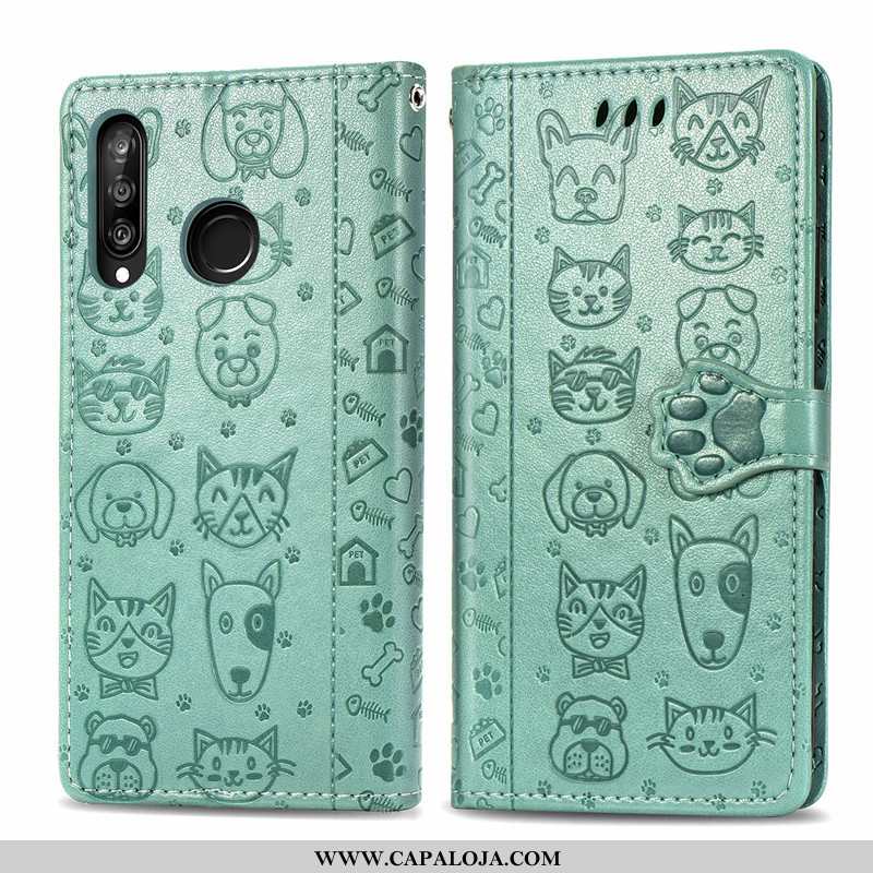 Capas Huawei P30 Lite Desenho Animado Gato Lisas Feminino Roxo, Capa Huawei P30 Lite Bonitos Baratos
