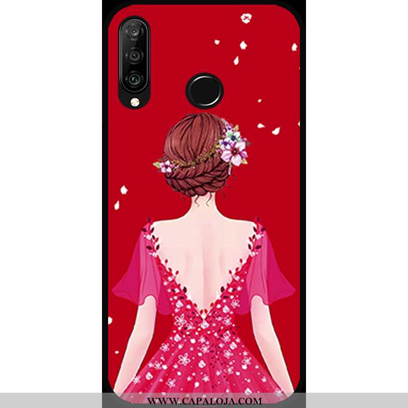 Capas Huawei P30 Lite Xl Tendencia Completa Casaco Cases Vermelho, Capa Huawei P30 Lite Xl Venda