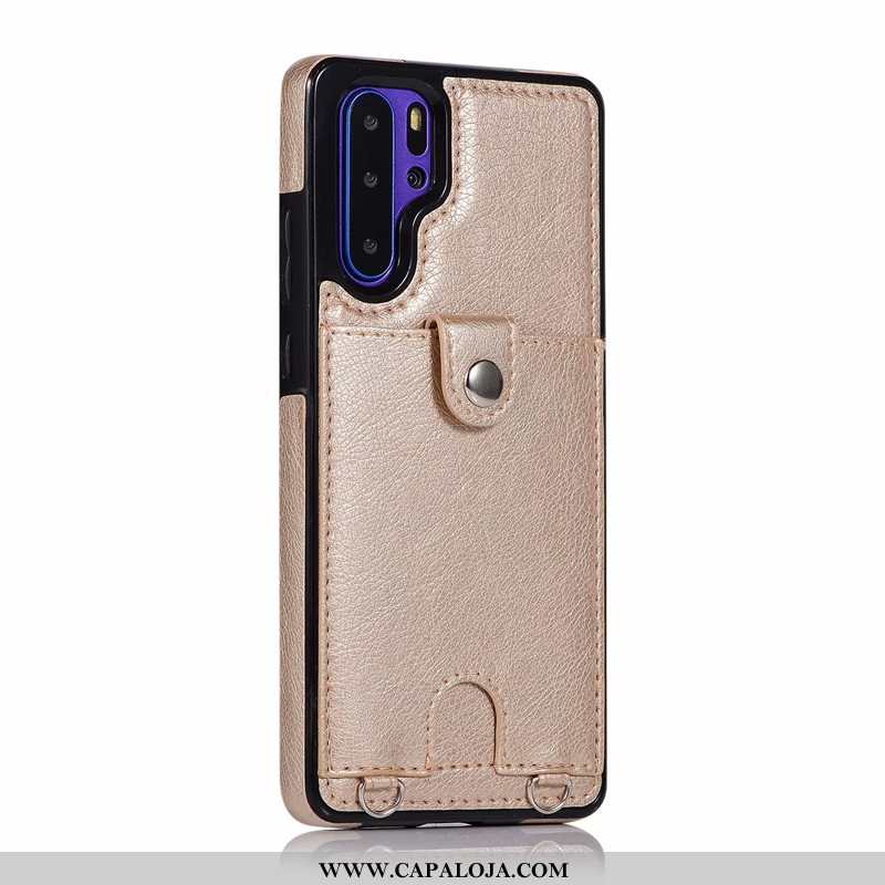 Capas Huawei P30 Pro Cordao Nova Feminino Cases Bordô, Capa Huawei P30 Pro Couro Promoção
