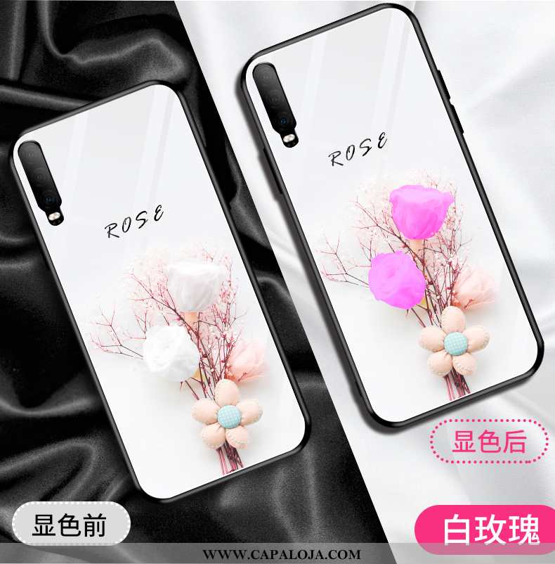 Capas Huawei P30 Silicone Tendencia Rosa Masculino, Capa Huawei P30 Vidro Barato