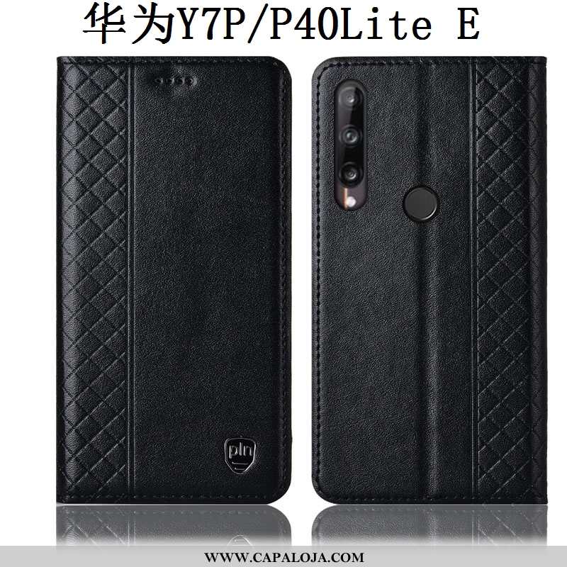 Capas Huawei P40 Lite E Couro Genuíno Amarela Telemóvel Cover Amarelo, Capa Huawei P40 Lite E Protet