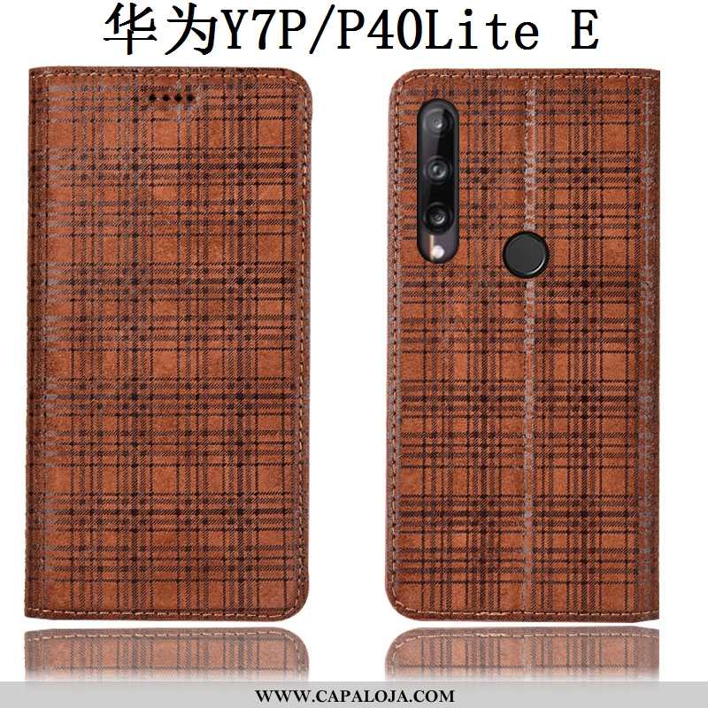 Capas Huawei P40 Lite E Protetoras Telemóvel Cases Cinza, Capa Huawei P40 Lite E Couro Legitimo Vend