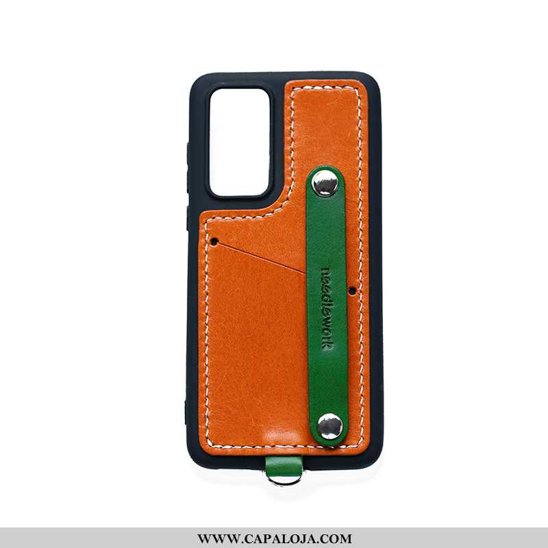 Capas Huawei P40 Pro Cordao Telemóvel Verde, Capa Huawei P40 Pro Couro Legitimo Venda