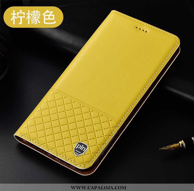 Capas Huawei Y5p Couro Genuíno Completa Cover Amarelo, Capa Huawei Y5p Protetoras Promoção