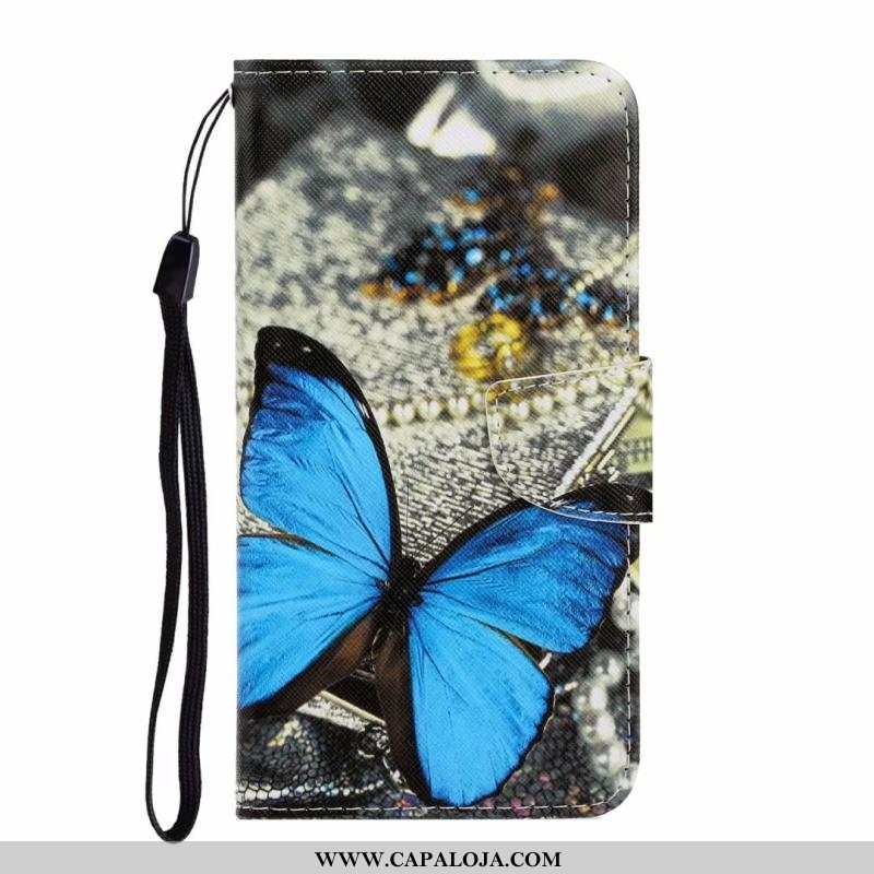 Capas Huawei Y6s Couro Feminino 2020 Azul, Capa Huawei Y6s Protetoras Baratas