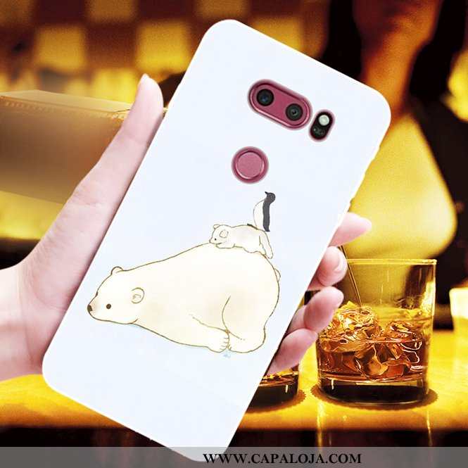 Capas Lg V30 Desenho Animado Cachorro Moda Antiqueda Amarelo, Capa Lg V30 Bonitos Baratos