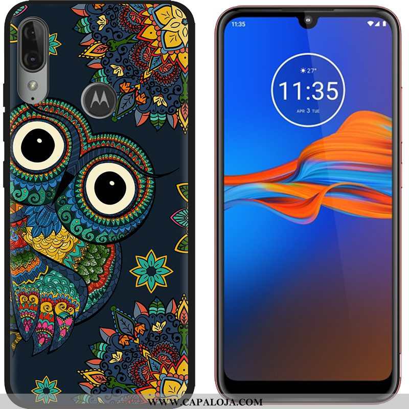 Capas Moto E6 Plus Fosco Desenho Animado Tendencia Roxo, Capa Moto E6 Plus Criativas Barato
