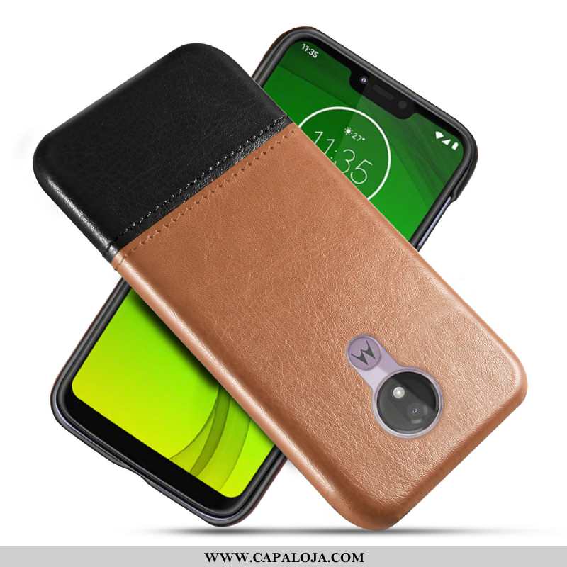 Capas Moto G7 Power Couro Legitimo Preto Masculino, Capa Moto G7 Power Protetoras Baratas