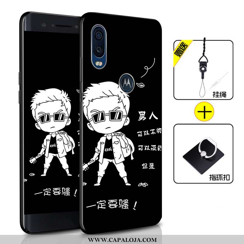 Capas Motorola One Vision Soft Azul Completa Telemóvel, Capa Motorola One Vision Protetoras Comprar