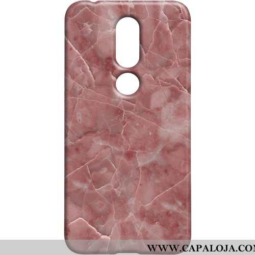 Capas Nokia 7.1 Fosco Marmore Telemóvel Azul, Capa Nokia 7.1 Protetoras Barato