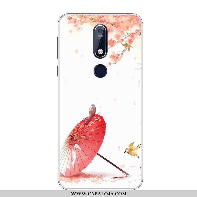 Capas Nokia 7.1 Protetoras Cases Bonitos Soft Azul, Capa Nokia 7.1 Silicone Barato